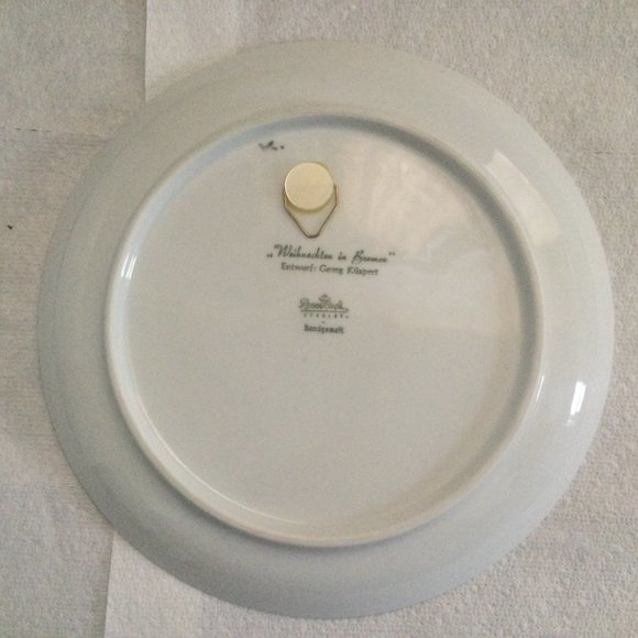 Rosenthal Germany Weihnachten Christmas 1968 Porcelain Collector plate 9" - Picture 3 of 3